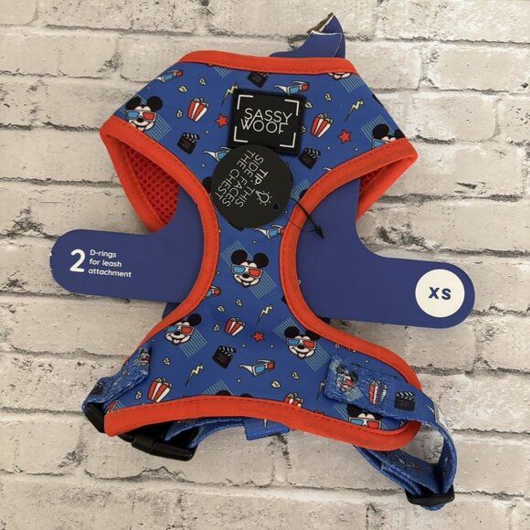 Sassy Woof Disney Mickey Mouse Dog Harness Size XS NWT - Picture 1 of 3
